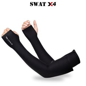 Combo chống nắngchống tia UV - Ống tay chống nắng Swat X4 và Khăn trùm đầu Swat F1