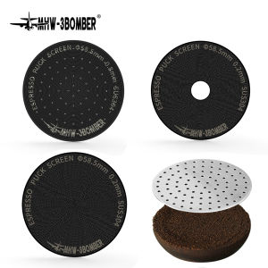 MHW-3BOMBER เอสเพรสโซ่เด็กซนหน้าจอสำหรับ51/53/58.5MM นำมาใช้ใหม่สแตนเลส/ไทเทเนียมกาแฟกรอง0.8/0.2MM อุปกรณ์เสริมกาแฟ
