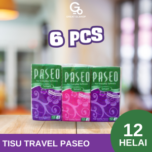Tisu Travel Paseo Smart Hanky Tissue Perfumed [12 Sheets / 2 Ply / 6 Pcs]