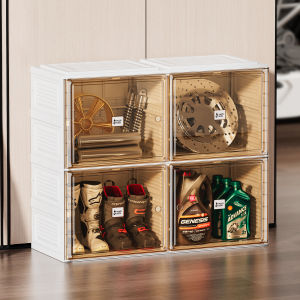 ANTBOX for Bikers Storage Rak Susun Penyimpanan Serbaguna Lemari Helm 4-10 Box Lemari Anti Debu