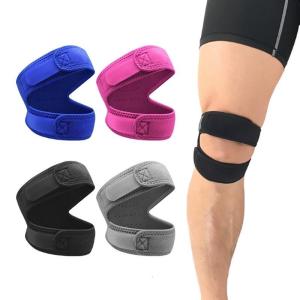 Patella Tendon Knee Strap Breathable Adjustable Patella Knee Support for Men Women Basketball Baseball Soccer Hiking