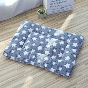 Dog Bed Cat Mat Soft Coral Fleece Thicken Warm Sleeping Beds for Small Medium Dogs Cats
