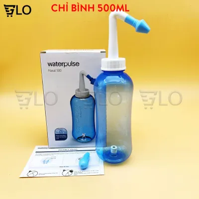 Bình Rửa Mũi Water Pulse Kèm Muối WaterPulse Giúp Làm Sạch Khoang Mũi Loại Bỏ Bụi Bẩn Phấn Hoa Ngăn Ngừa Viêm Xoang