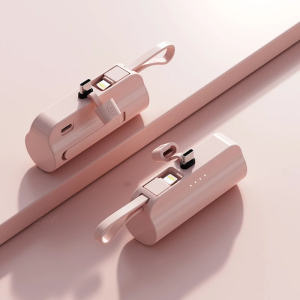 Samsung 2in1 PowerBank 20000mAh Mini Power Bank Type-c/iph Fast Charging Wireless PowerBank Built In Cable Fast Charging