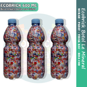 Amir De Fatih Ecobrick Ekobrik Ecobrik Ekobrick 600ml 200 gram Isi Padat Full Plastik Daur Ulang