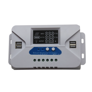 12V/24V Solar Controller Solar Panel Regulator with LCD Display 4 USB Port Plate Solar Panel Regulator