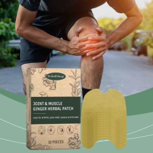 【Ready Stock】WoodSleep  Ginger Artemisia Joint Patch Herbal Body Patch Soothing Comfort Warm Ginger Witch Hazel Calendula Artemisia Angelica For Shoulder Knee Waist Daily Body Care 12 Pcs