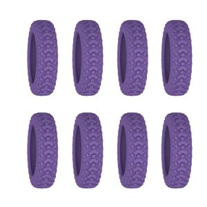 8PCS/Set Suitcase Wheels Protection Cover Silicone Suitcase Parts Axles Travel Luggage Caster Shoes