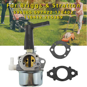 Carburetor for Briggs & Stratton 696065 697422 110402 110412 215369 Tiller Engine Spare Carburetor with Mounting Gaskets Kit