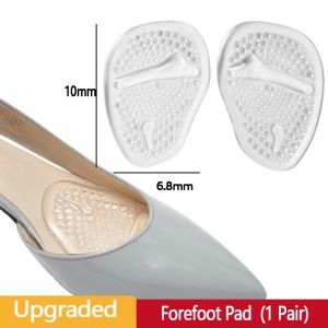 Reusable Transparent Skin non-slip Silicone high heel pads forefoot pads for women