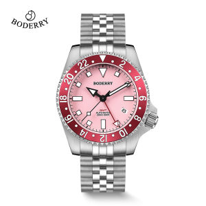 Boderry ADMIRAL GMT Watch Diver Watches Titanium NH34 Movement 200M Waterproof Wristwatch Automatic Mens Women Watch Gift