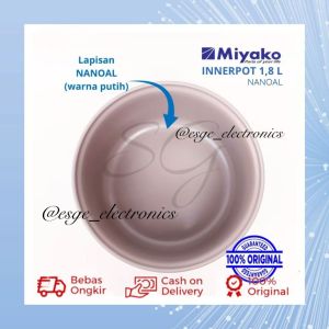 ORIGINAL PANCI RICE COOKER MIYAKO 1.8 LITER NANOAL 10X LEBIH TAHAN LAMA MIYAKO INNER POT MAGIC WARM