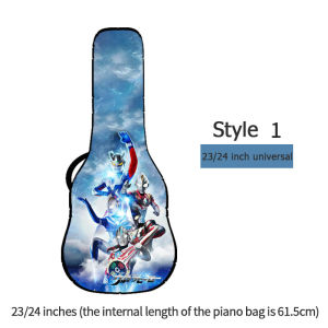 Ukulele Bag 23inch Small guitar Ukulele Backpack 24inch waterproof 15mm thickened irin Storage bag Ukulele PU leather shockproof Ukulele Accessories Backpack Backpack