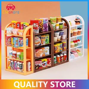 [Eleanor] 1:12 Dollhouse Miniature Supermarket Shelf Display Stand Storage Rack Scene Decor Toy Doll House Accessories