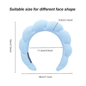 Sponge Bubble Skincare Headband Colorful Cloud Sponge Hair Band Comfortable Skincare Accessory