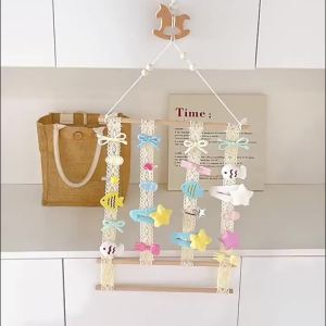 FFBH Bohemia Clip Organizer Childrens Wall Mounted Jewelry Organizer Creative Storage Elf Hairpin Headband Display Bedroom Storage R7Q2P