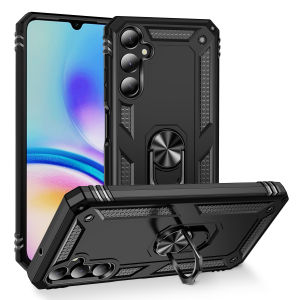 【✅SG Seller✅】RICHMENT Shockproof Magnetic Ring Armor Phone Case Cover For Samsung galaxy A05S 5G Military Grade Drop Impact 360 Metal Rotating Ring Kickstand Holder Armor Heavy Duty Shockproof Case Phone Case(SG Local Seller+Free Shipping READY STOCK)