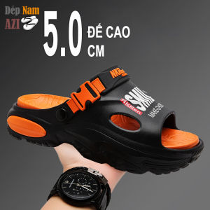 Dép Sandal Nam Đế Dày Smile NKREN 830 Cao 5CM Đi Êm Chống Trượt Thoáng Khí Hở Mũi Phong Cách Thời Thượng