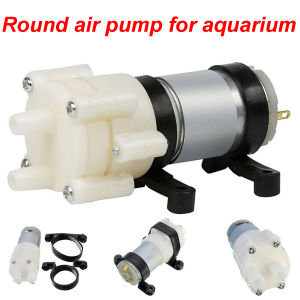 DC6-12V R385 Aquarium Fish Tank Round Water Air DC Diaphragm Pump Aquarium Air Pumps Accessories
