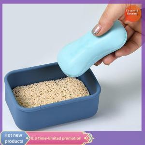 Graceful Solid Shampoo Bar Holder Large Leakproof Travel Soap Case Silicone Soap Box With Draining Layer Enhanced Soap Container