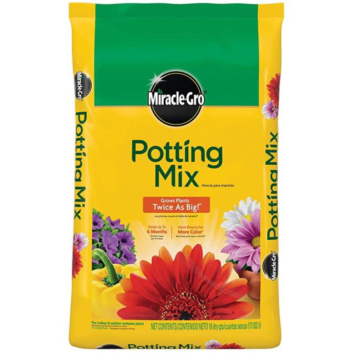 Miracle Gro Potting Mix Soil (Imported from USA) Tanah Campuran Import ...