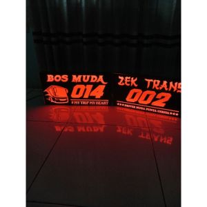 .nomor lambung Lampu no lambung bus custom 12/24volt bisa reques sesuai ke inginan