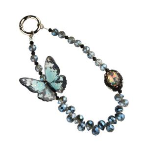 Modern Butterfly Mobile Chain Sophisticated Butterfly Phone Charm Stylish Phone Bracelet For Bags And Wallets