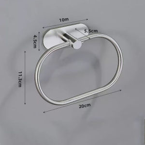 Artliving Stainless Steel Towel Ring Adhesive Hand Towel Holder
