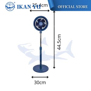 YU x Pentec 7 Blades Stand Fan / Kipas berdiri 4 Speed Adjustment / Low Noise Stand Table Fan / Strong Wind