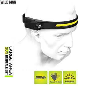 COB ไฟฉายคาดหัว LED แบบชาร์จได้ไฟฉายคาดหัวสำหรับทำงานกลางแจ้งโคมไฟ