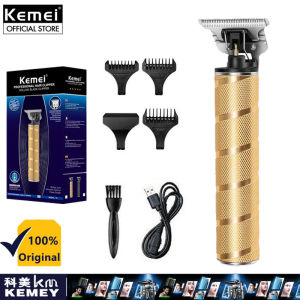 Kemei KM-T9 Electric Hair Clipper For Men Barber Carving Trimmer Professional Razor For Haircut Original Ceramic Blade Cordless Trimmer