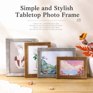 EASYEAH Multi-sizes Photo Frame Wood Silver Gold Picture Frame Creative Accessories Picture Display Frame Home Decoration