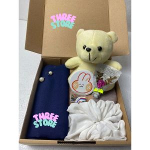 Hampers Hijab / Kado Untuk Sahabat Perempuan Pacar Cewek / Paket Gift Set Isi Boneka & Hijab