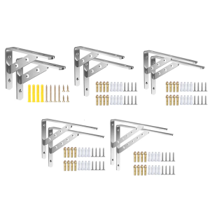 2ชิ้นที่ยึดสำหรับประหยัดพื้นที่ชั้นแขวนประดับผนัง90องศาสำหรับงานหนักชั้นวางติดผนังข้อต่อสแตนเลส