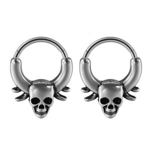 Pack of 2 Stainless Steel Septum Rings Fashion Body Jewelry Nose and Ear Piercing Jewelry Fashion Accessory for Daily