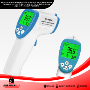 Non-Contact Infrared Thermometer Forehead Body Temperature with Fever Alarm for Adult and Baby Battery Operated Portable