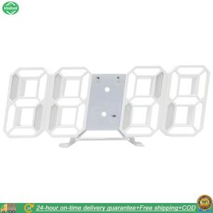 [New] 3D LED Digital Wall Clock 8.4 Inch Hanging Clock with Date Day and Temperature USB Powered for Bedroom Living Room