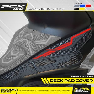 Deck Pad Cover PCX 150 Rubber Karet Keren Murah Motor Kanan Kiri
