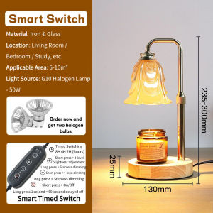 Fragrance Wax Melt Lamp Dimmer Vintage Candle Melting Lamp Aromatherapy Diffuser Adjustable Height