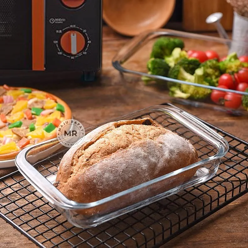 Roasting Pan Brown Glass Casserole Dish Ready Stock ??PREMIUM Heat