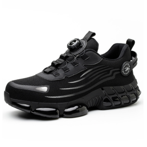 GRAEAE Quality Safety Sport Shoes Push Button Adjustment Rotating Button Steel Toe Puncture Protection Work Kasut keselamatan