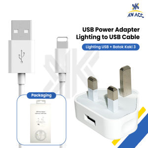 [KN ACC] CHARGER CASAN KAKI 3 5W 1A 1SET FOR IPHONE 5/6/7/8 PLUS