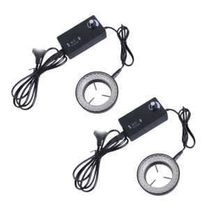 Professional Microscope LED Rings Light with 60 Adjustable Brightness LEDs for Laboratory Use & Biological Observations