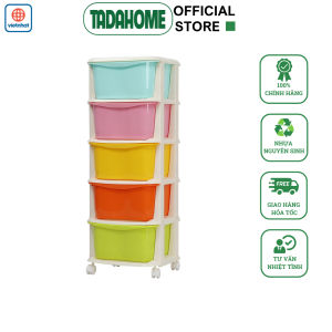 Tủ Nhựa 5 Tầng Đa Năng VIỆT NHẬT 3638 Tủ Nhựa Đa Sắc Có Bánh Xe Hàng Cao Cấp - TADAHOME