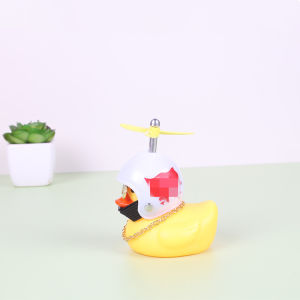 Đồ trang trí xe dễ thương vịt với mũ bảo hiểm cho nội thất tuabin tăng vịt