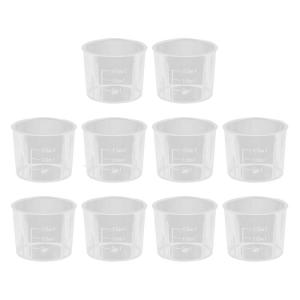 15ml Ruseable Clear Graduated Plastic Mixing Measuring Cups Beaker for Paint Resin Epoxy Art Kitchen Laboratory 10PCS