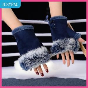 JCSYFAC Sang trọng ngón tay Găng tay nữ mùa đông Mitten mềm mại ấm áp phụ nữ cổ tay ấm áp ngoài trời viết găng tay dày bảo vệ lạnh
