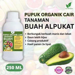 Pupuk Buah Alpukat 250 ML /Pupuk Booster Alpukat Cepat Berbuah Lebat/Pupuk Cair Alukat