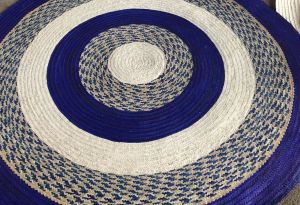 Round Buri Carpet/Buri Mat with sabatan ring - 60 inches/5 feet