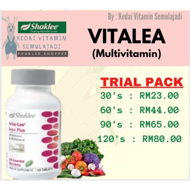 Promo SHAKLEE (TRIAL) VITALEA MULTIVITAMIN Lazada